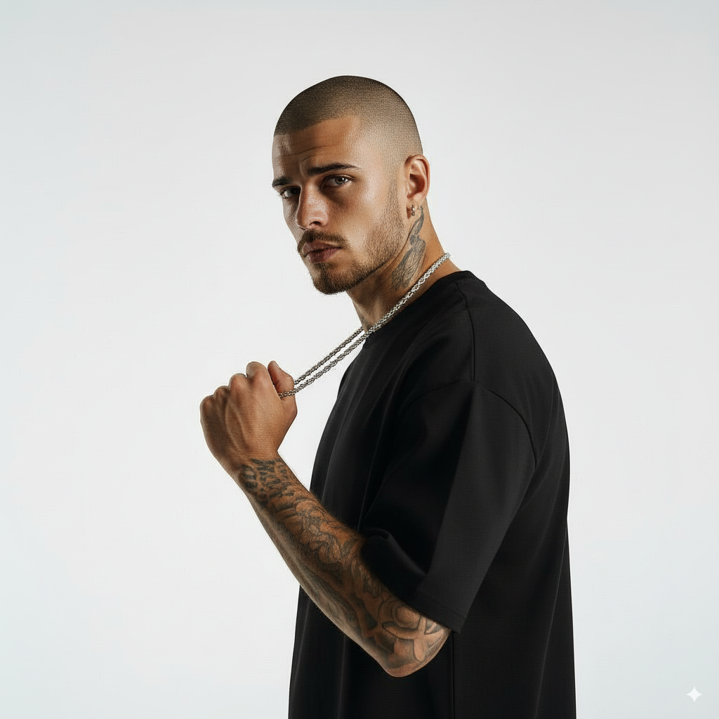 Cadena Ancla Plata Italiana 6mm