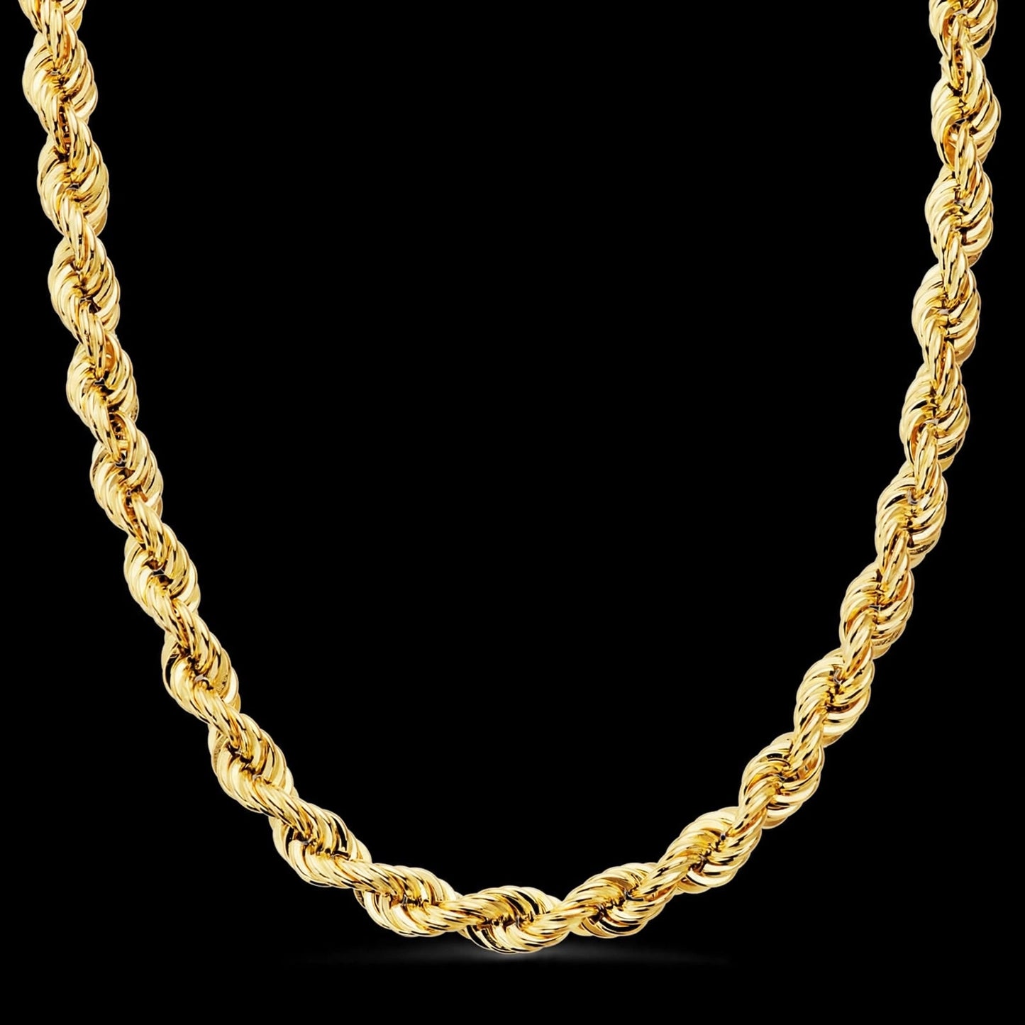 cordón oro amarillo salomónico ligero - 18K