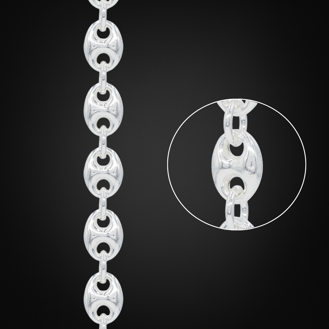 Anchor Puff Plata Italiana 10mm