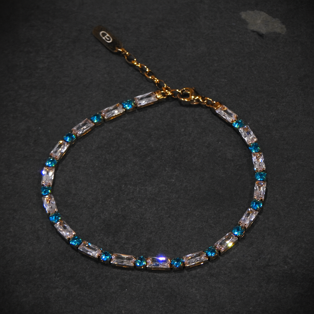 Blue Baguette Bracelet