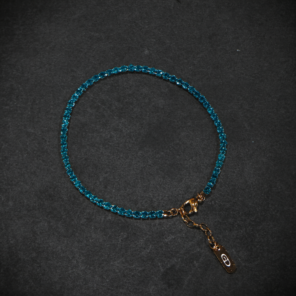 Blue Tennis Bracelet