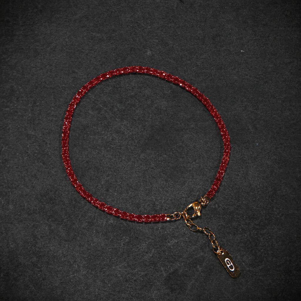 Red Tennis Bracelet