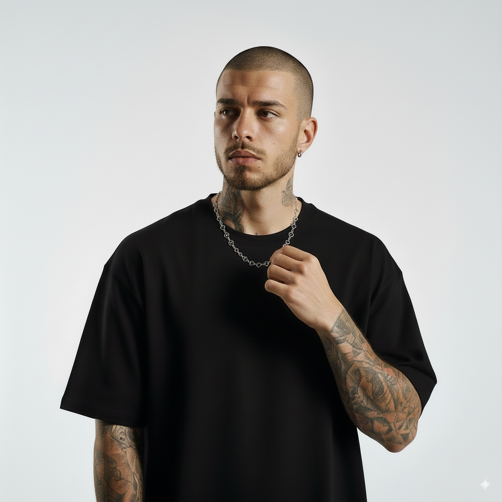 Cadena Corazones Plata Italiana 4mm