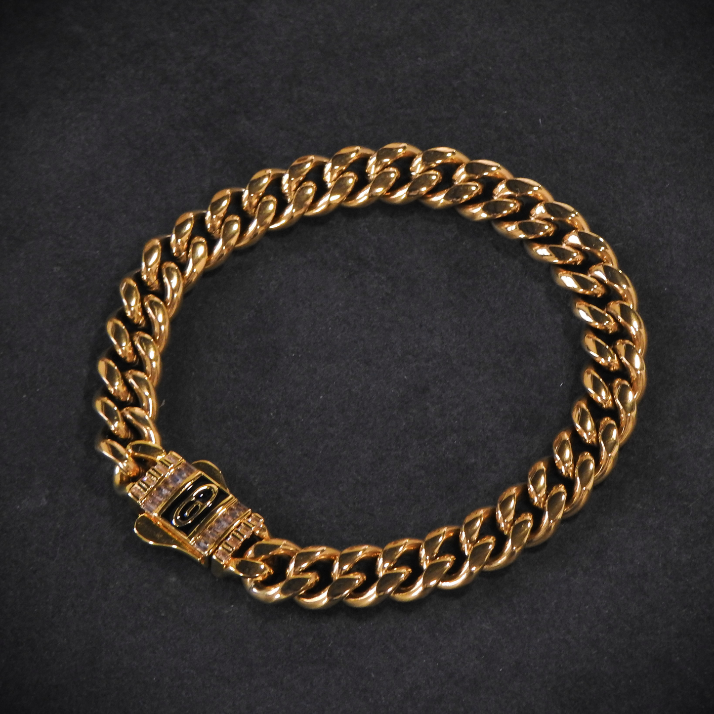 Pulsera iced clasp cuban GD