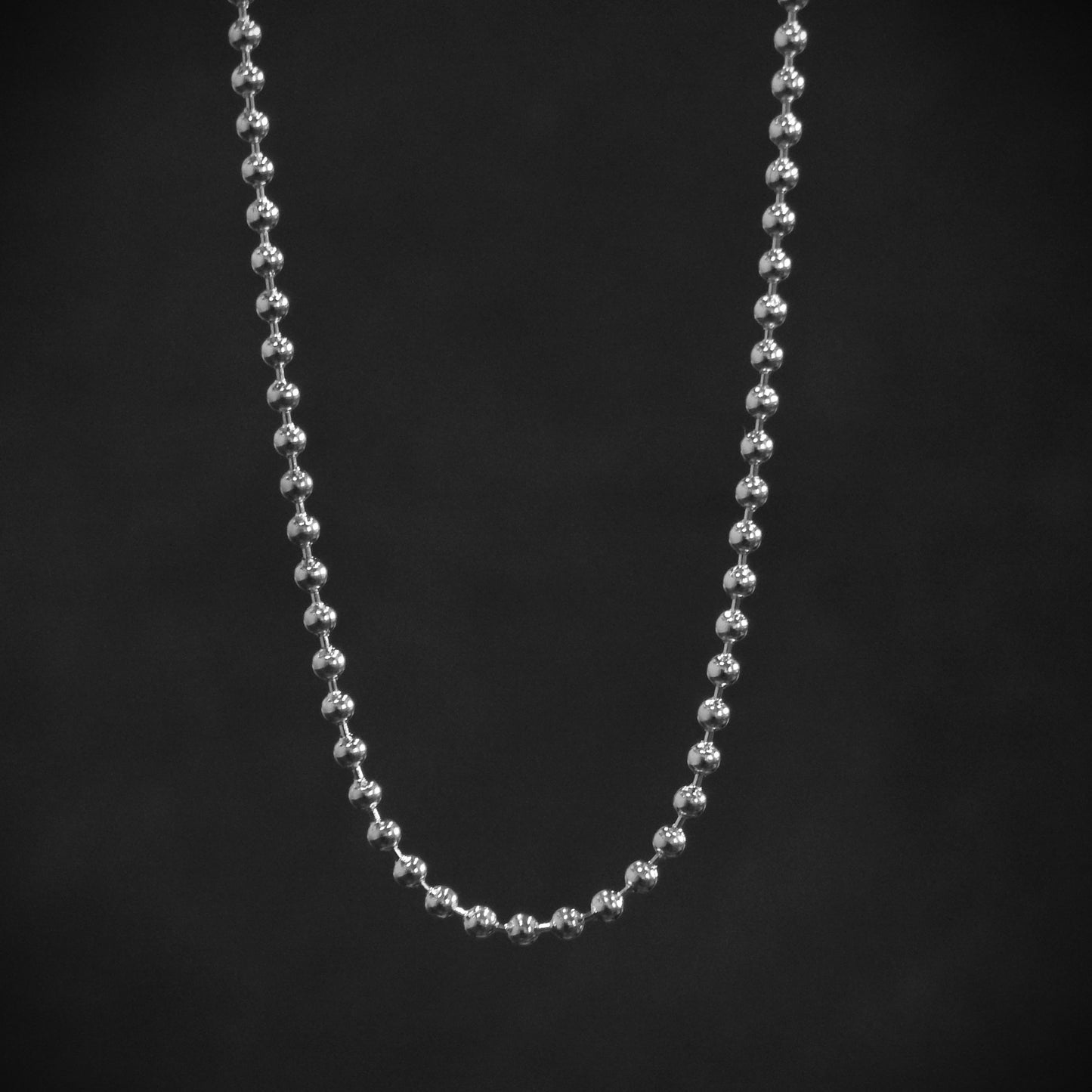 Cadena de bolas Plata