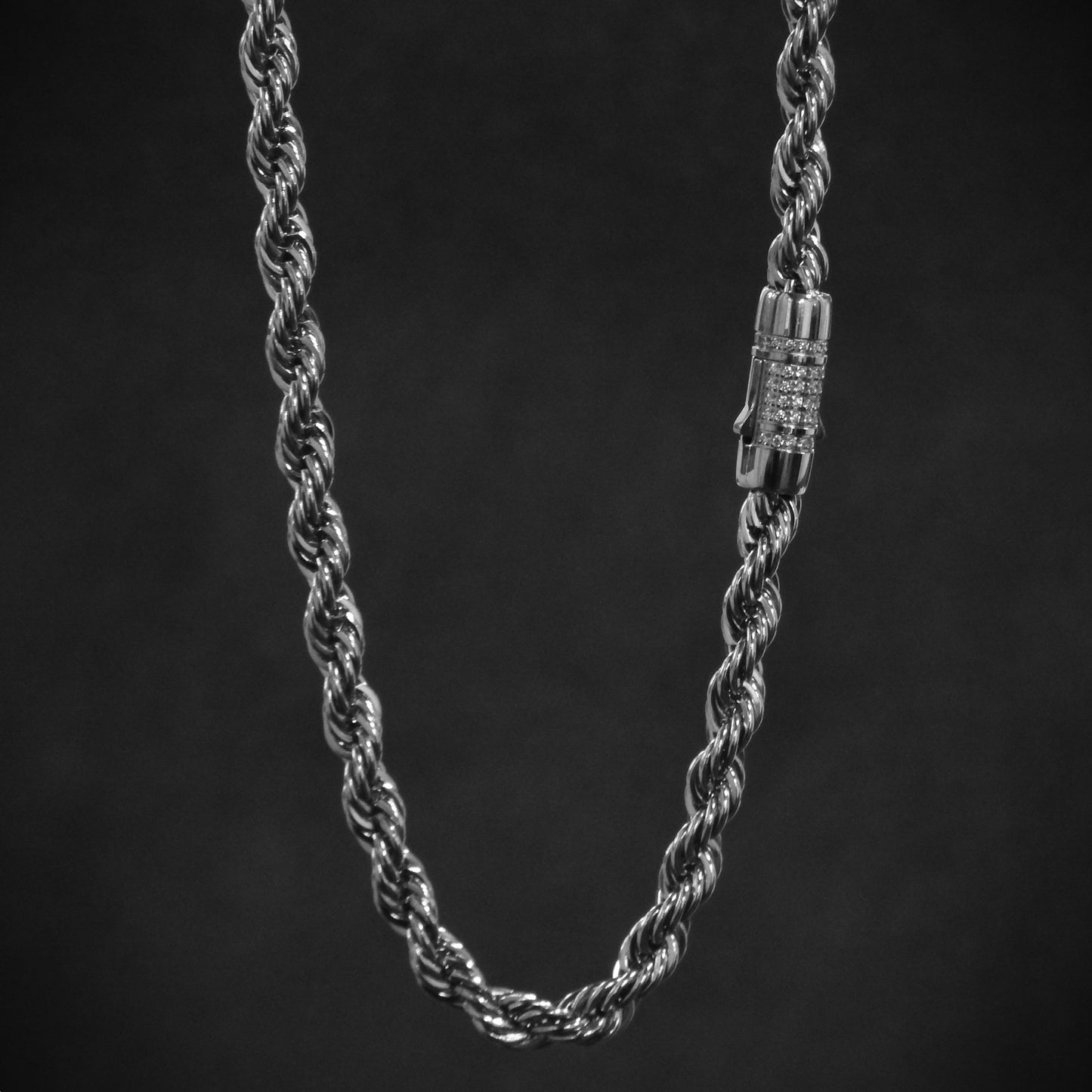 Rope Chain Iced Clasp
