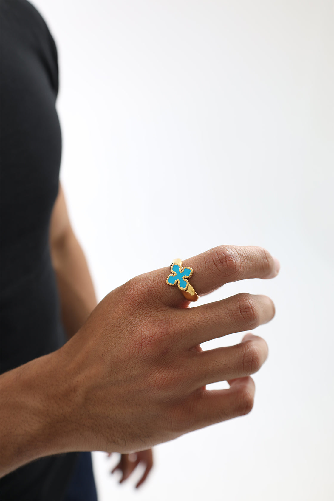 Blue Flower Ring