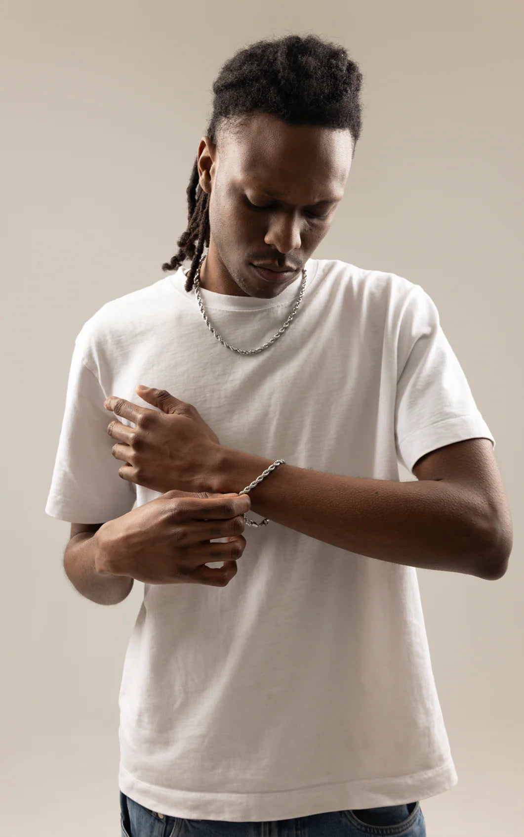 Cadena Rope Plata Italiana 5mm