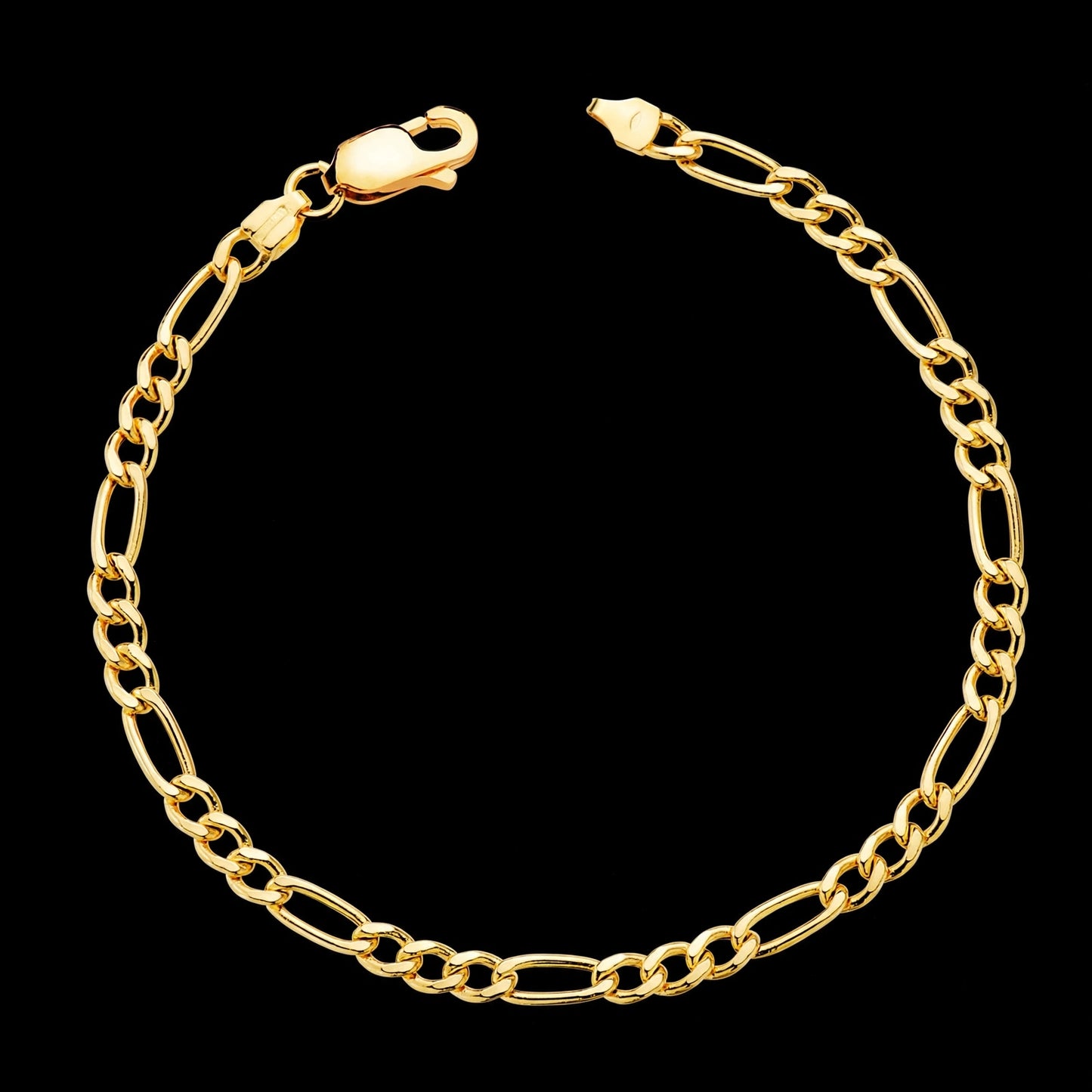 Pulsera de oro amarillo Cartier 3x1 hueca - 18K