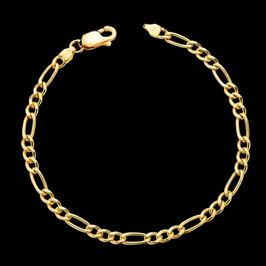 Pulsera de oro amarillo Cartier 3x1 hueca - 18K