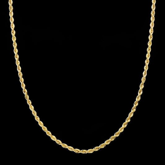 Cordón salomónico ligero de oro amarillo 2,2 mm - 18K