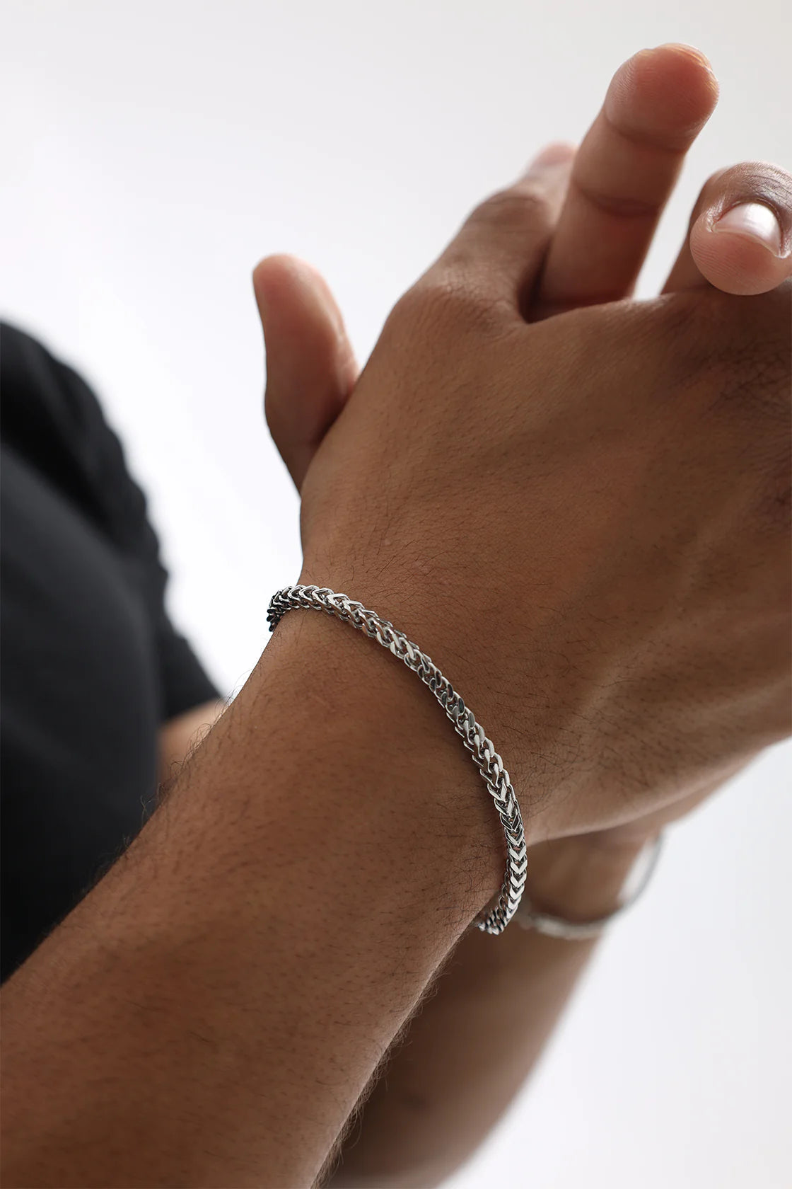 Pulsera Franco Plata Italiana 2mm