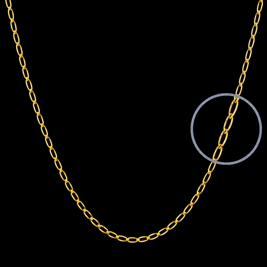 Cadena de oro amarillo bilbao maciza. ancho: 1,2 mm - 9K