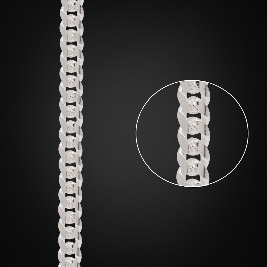 Italian Silver Cuban Chain 6mm