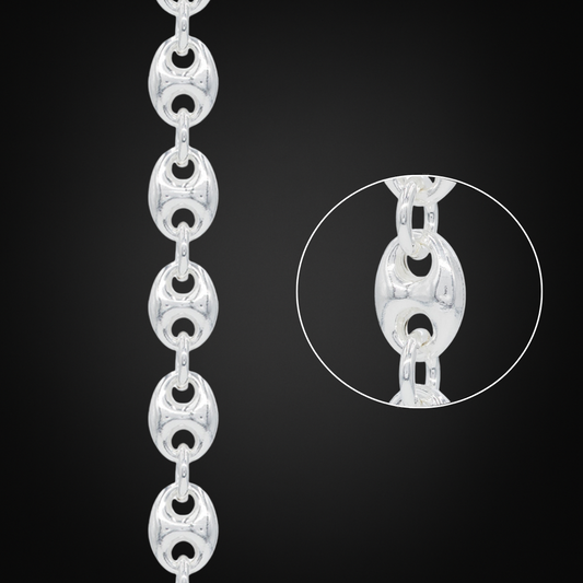 Anchor Puff Plata Italiana 10mm