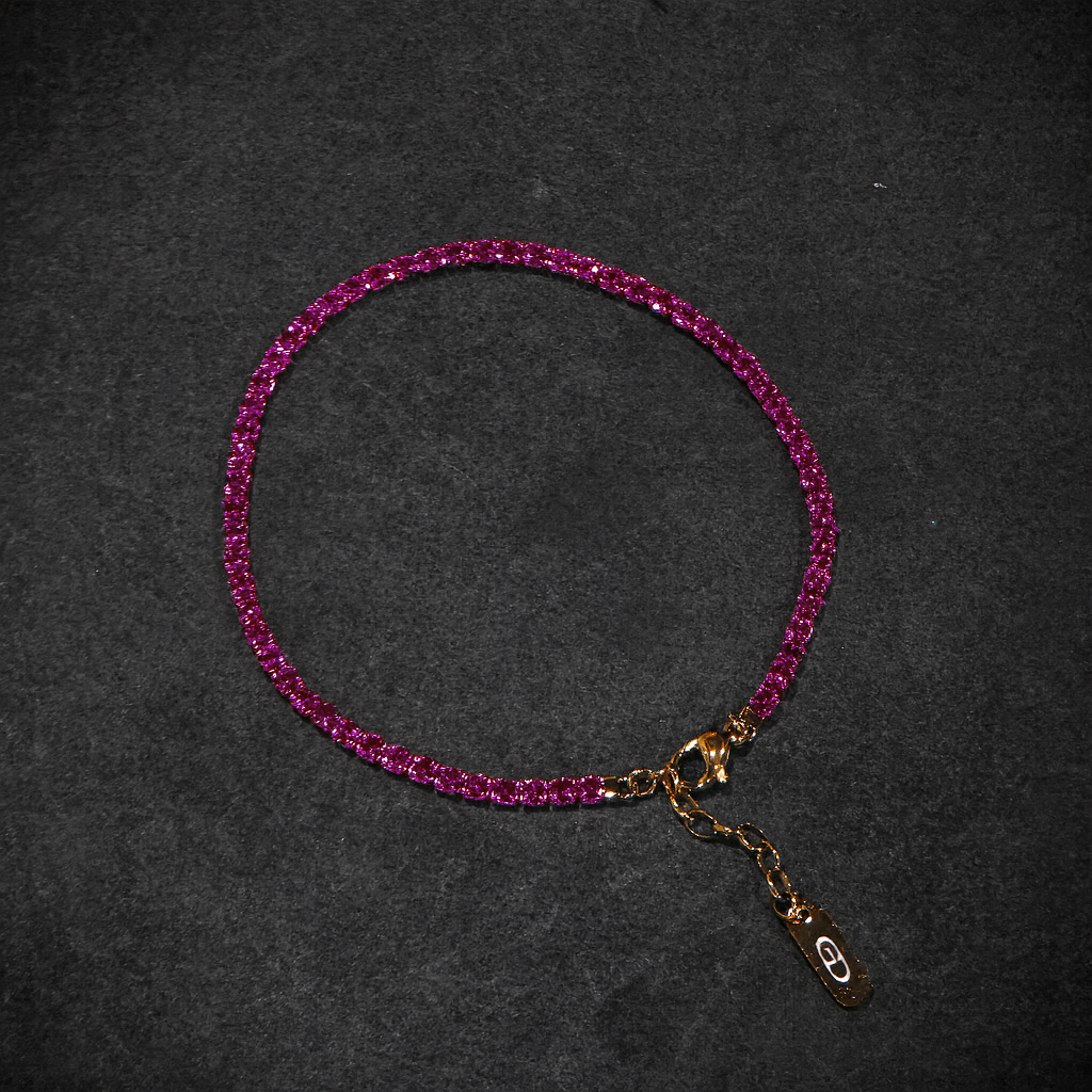 Pink Tennis Bracelet