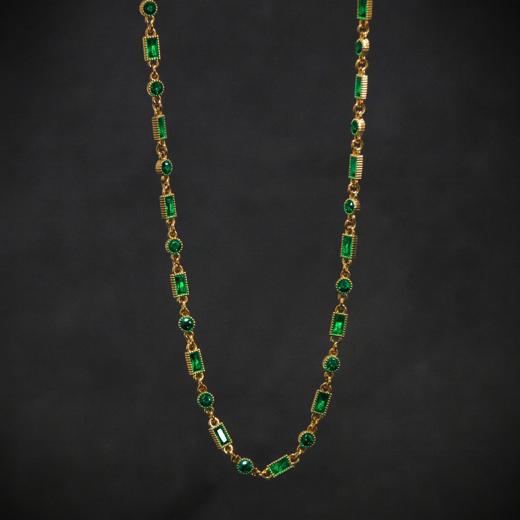 Green Stone Chain