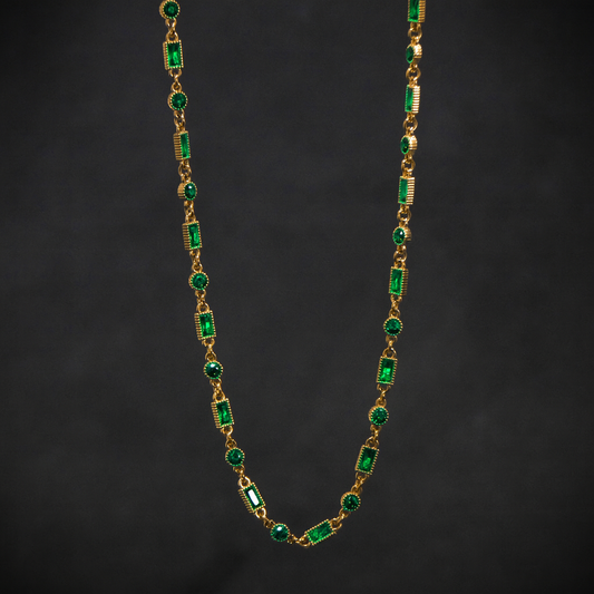 Green Stone Chain
