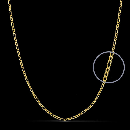 Cadena Cartier hueca de oro amarillo 1,5 mm - 18K