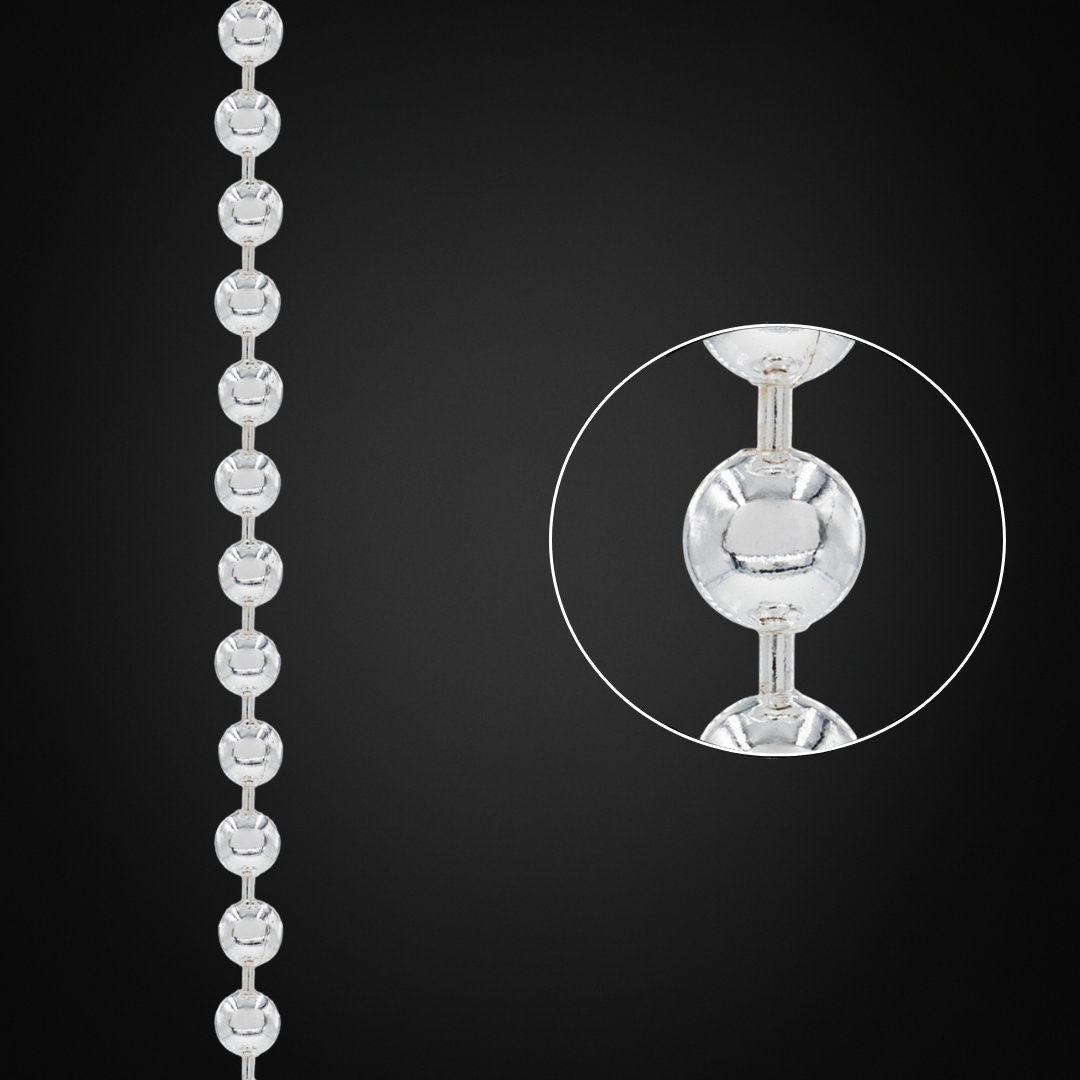 Italian Silver Ball Chain 5mm