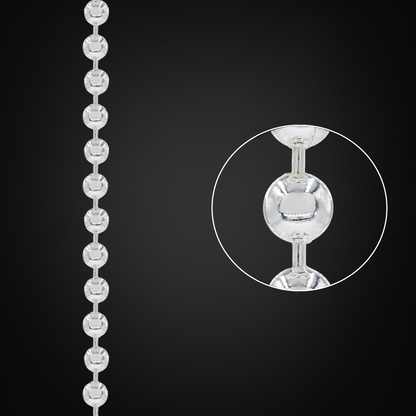 Italian Silver Ball Chain 5mm