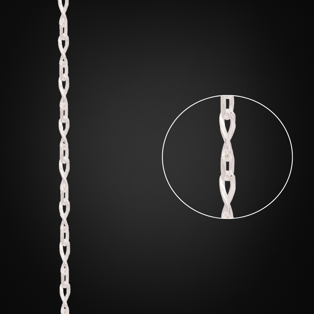 Cadena Infinito Plata Italiana 3mm