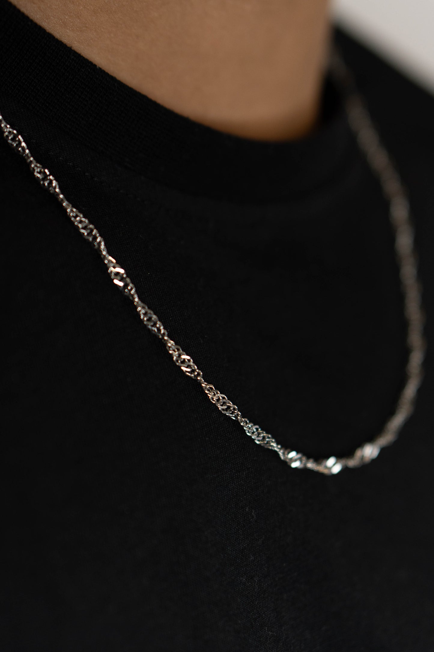 Cadena twisted plata