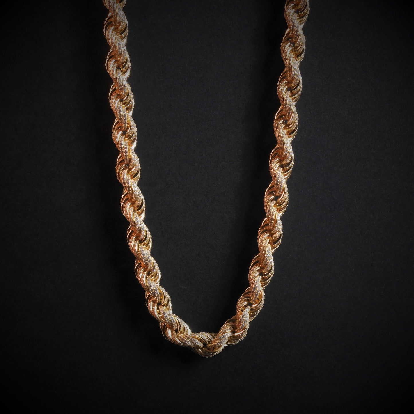 Pack Iced rope chain - Gold Dealers