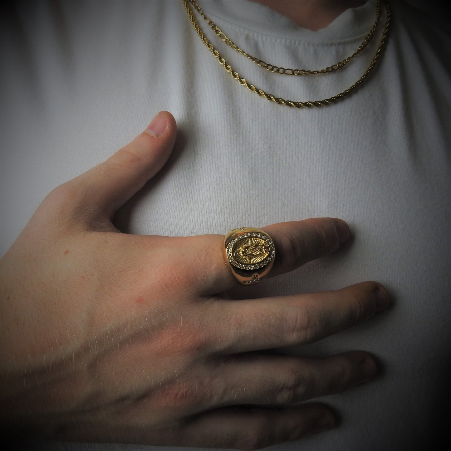 Iced Virgin Ring - Gold Dealers