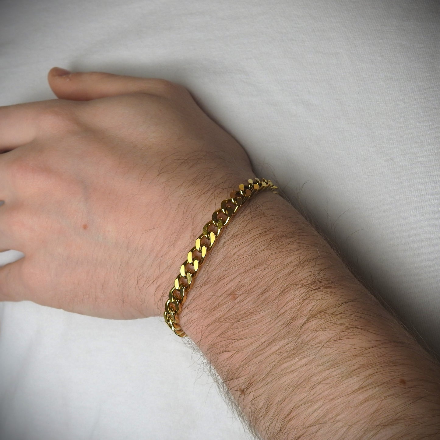 Flat cuban bracelet