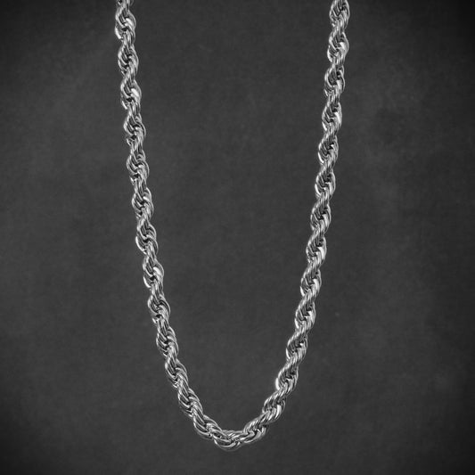 Rope Chain 6mm Plata - Gold Dealers