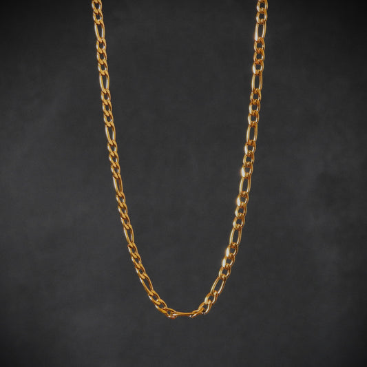 Figaro Chain 3mm - Gold Dealers