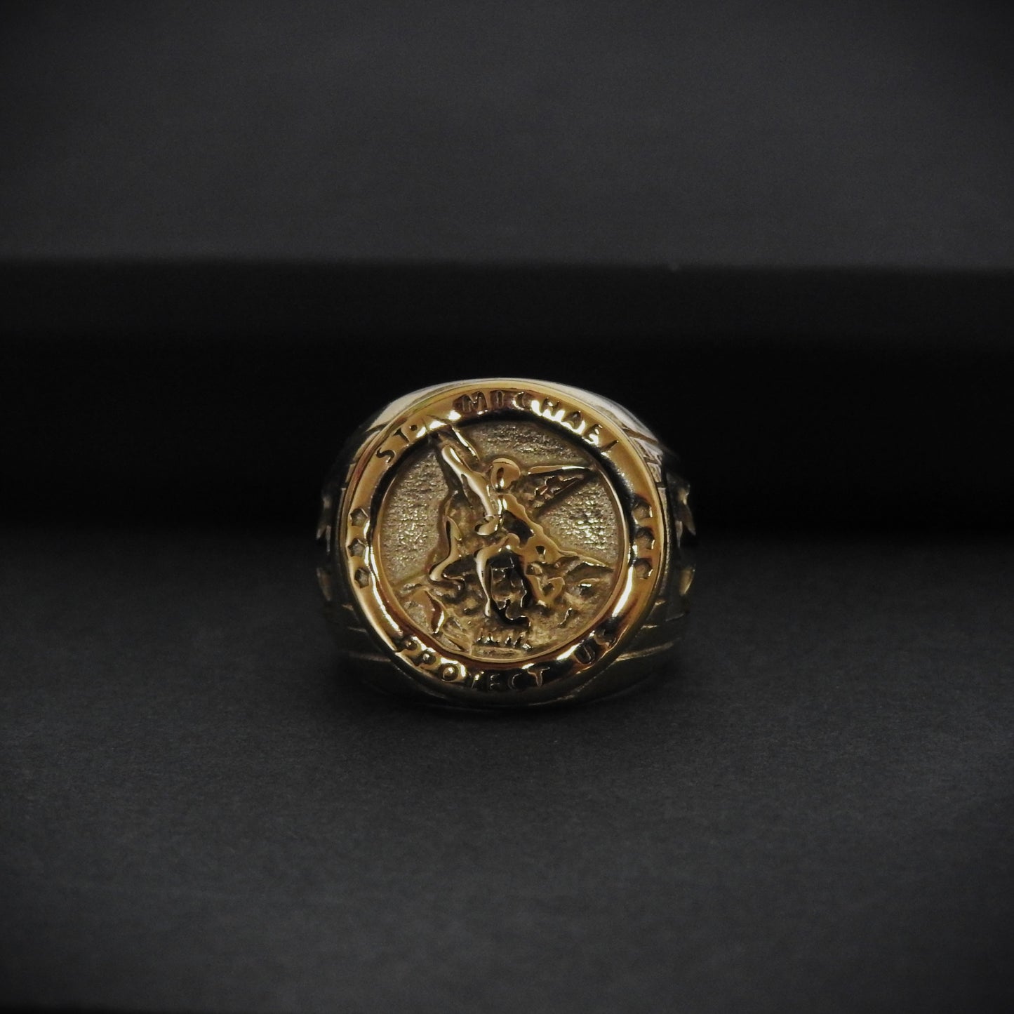 St. Michael Ring - Gold Dealers
