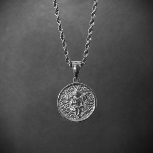 Angel Medallion Silver