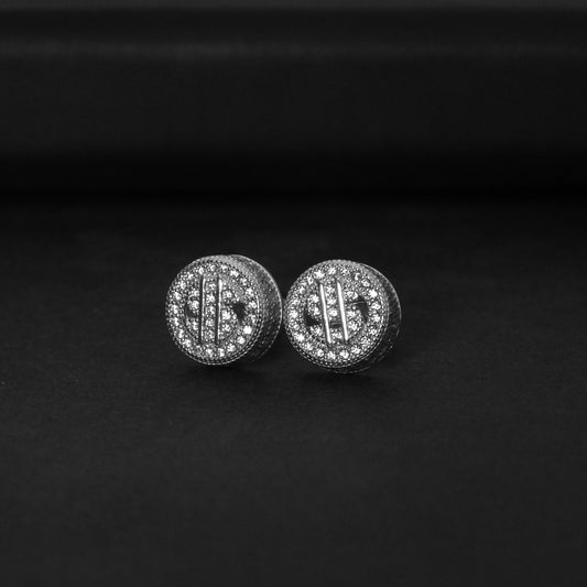 Pendientes Dollar Plata