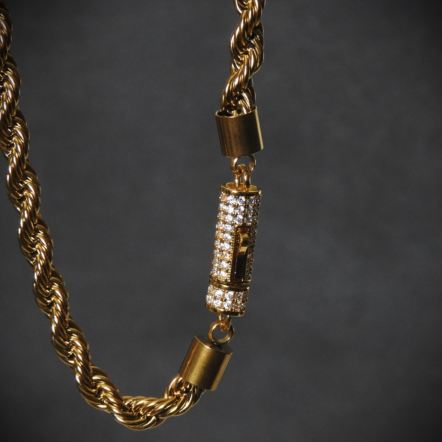 Rope Chain Iced Clasp