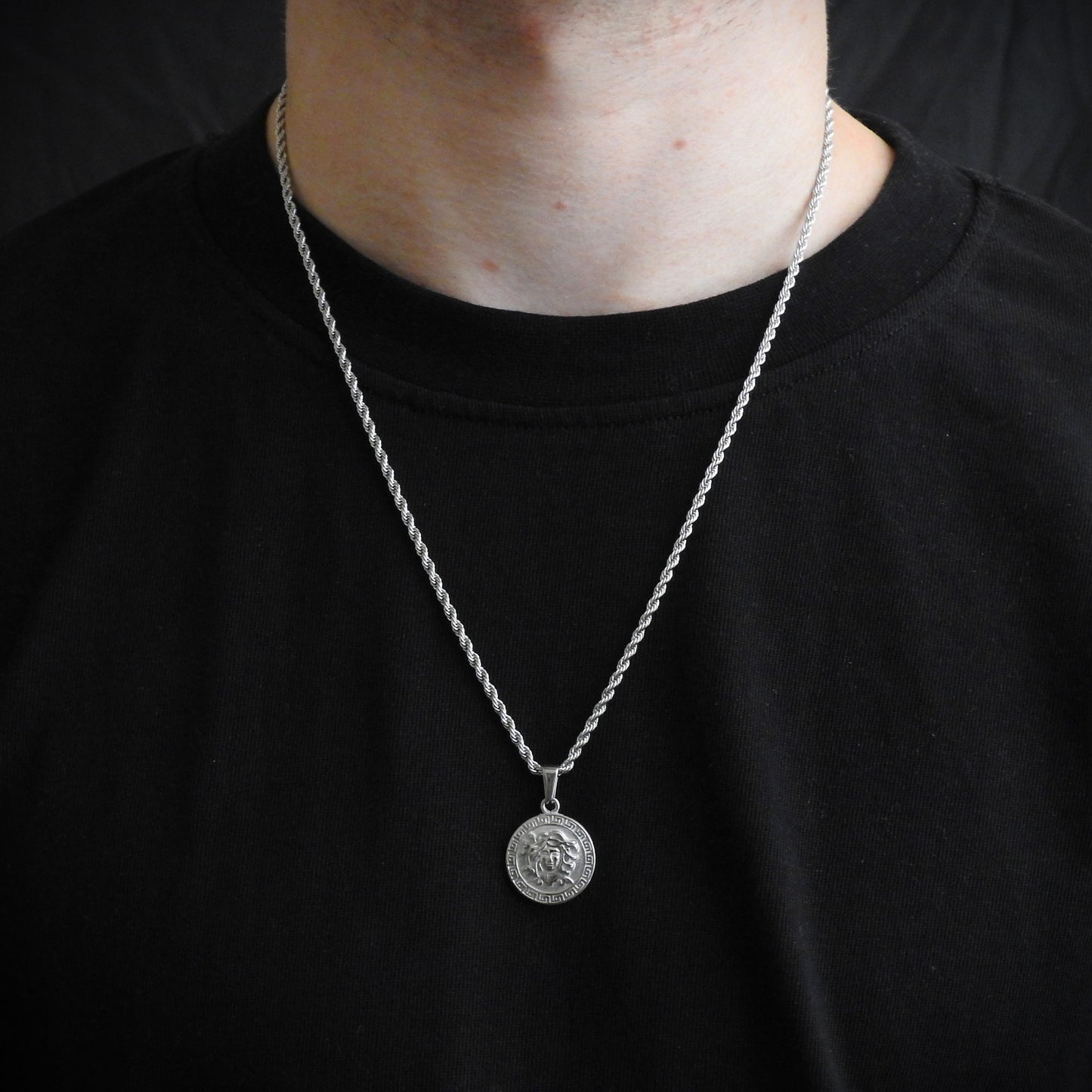 Medusa Pendant Silver