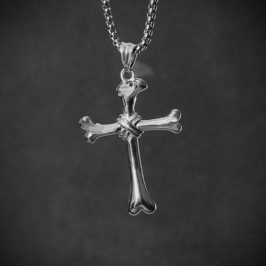 Bone Cross Plata