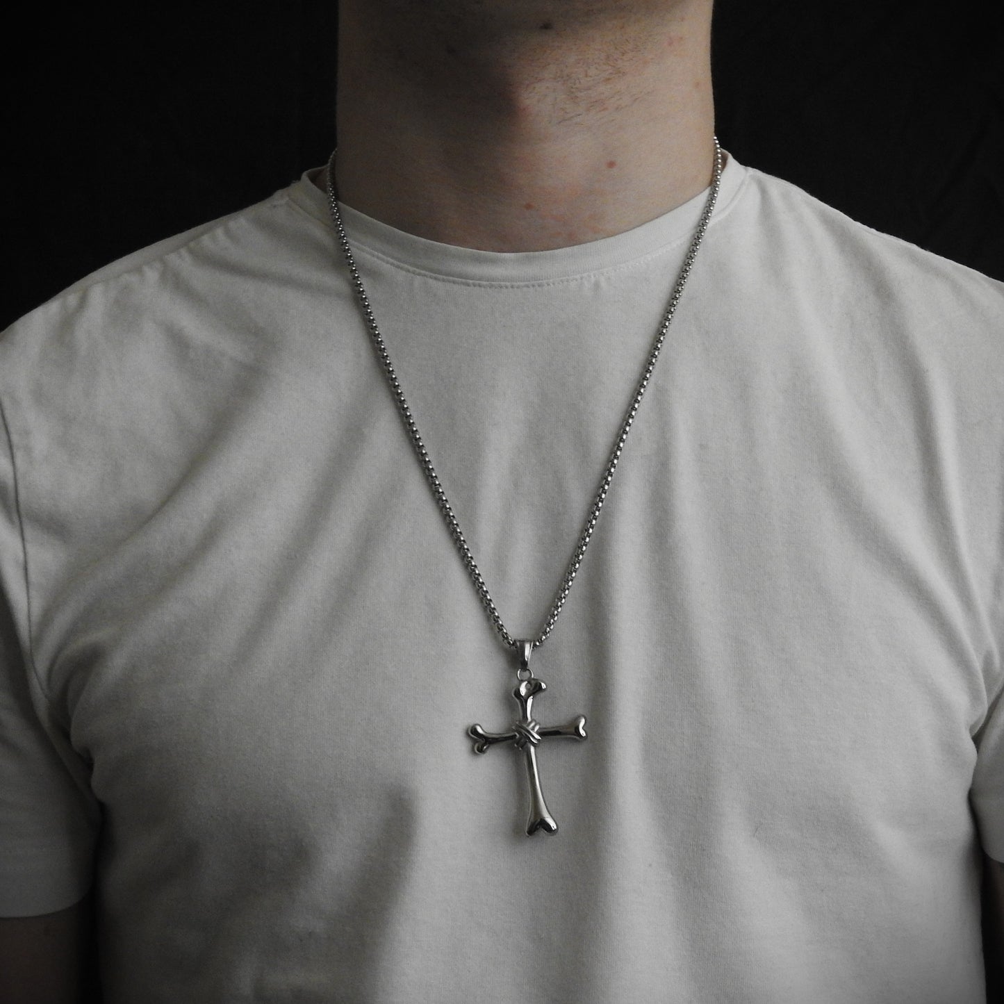 Bone Cross Plata