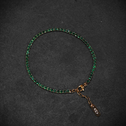 Green Tennis Bracelet - Gold Dealers
