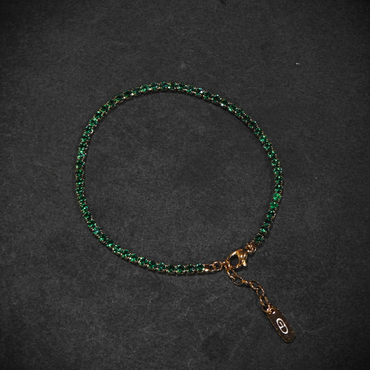 Green Tennis Bracelet