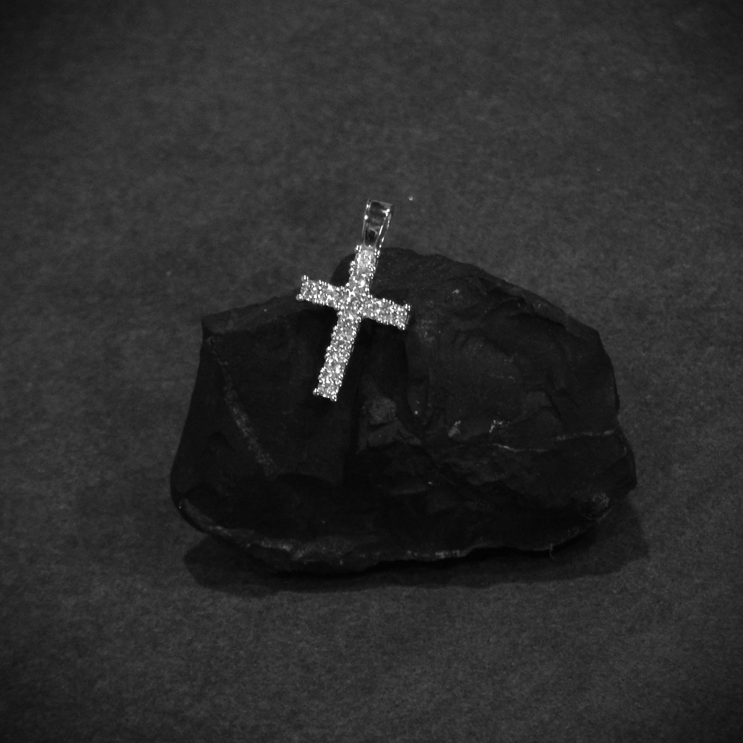 Iced Mini Cross Plata