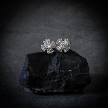 Templar Cross Earrings Plata