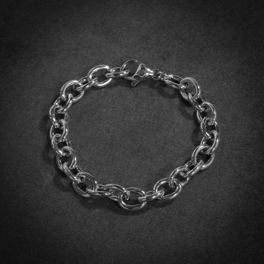 Pulsera Rolo 7mm Plata