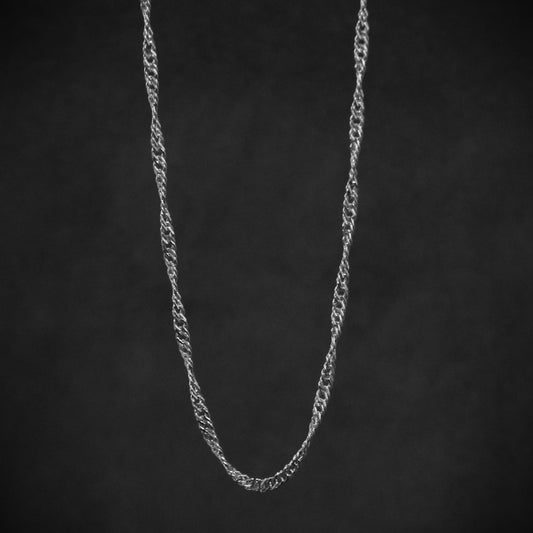 Cadena twisted plata