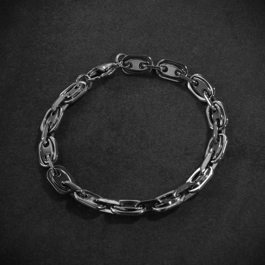Pulsera ancla plata