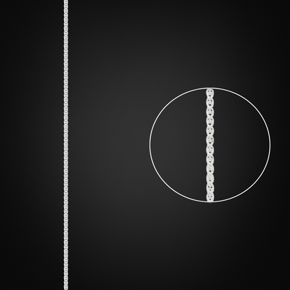 Italian Silver Franco Chain 1mm