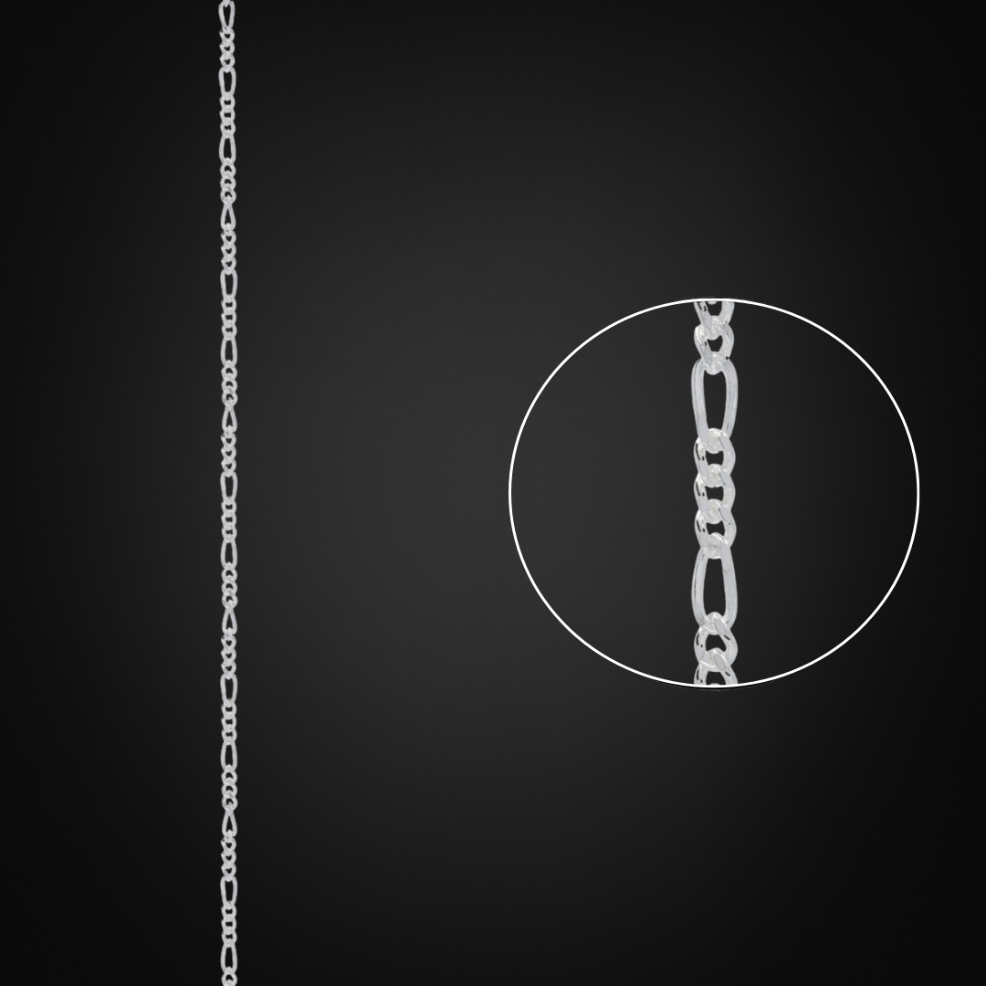Italian Silver Figaro Chain 1.45mm