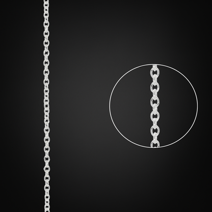 Italian Silver Forced Chain 2mm