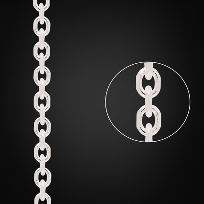 Italian Silver Forced Chain 6mm